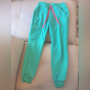 Figs Zamora Jogger Scrub Pants Surgical Green XXS Petite